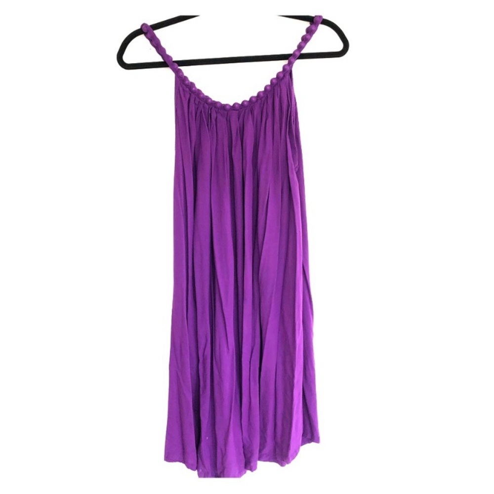 Boho Chic Flowy Purple Dress OS
